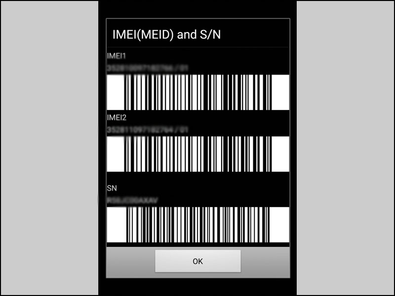 Kiểm tra IMEI của điện thoại 